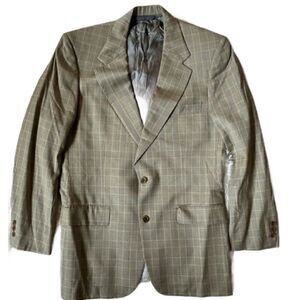 Brooks Brothers Men’s Vintage Plaid Two Button Sports Coat (Size: 38 Reg)